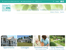 Tablet Screenshot of granitehillestates.com